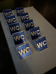 Blue WxST Coast Emoji pin